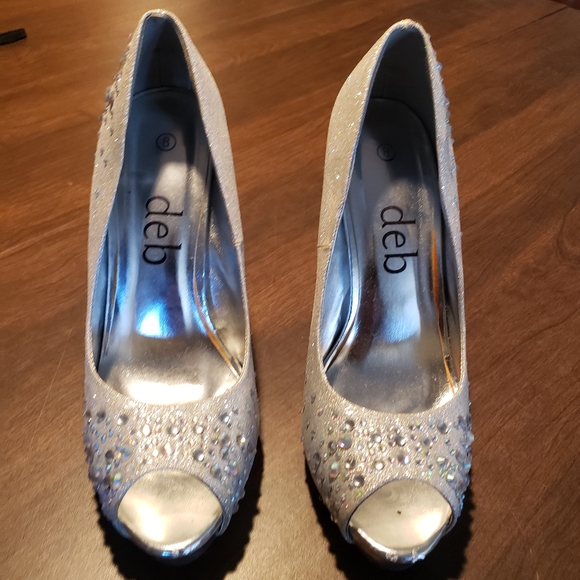 Deb glitter high heels size 8 - Picture 3 of 7